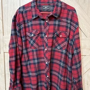 2XL Red Cactus Man Flannel